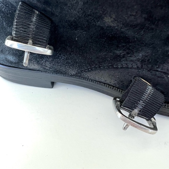 JIMMY CHOO Men Black Double Monk Strap Waxed Suede Leather Chukka Boots Sz 42 - Picture 16 of 16